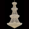 54X96 Inch 48 Lights French Empire Chrome K9 Crystal Chandelier for High Ceilings-Briglighting
