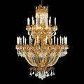 51X67 Inch 42 Lights Big French Empire Brass and Crystal Chandelier for Foyer-Briglighting
