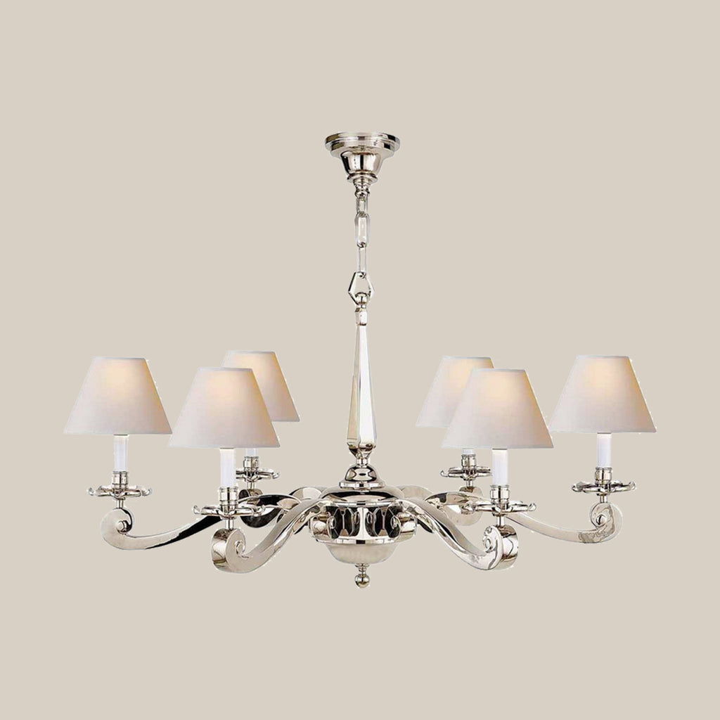Modern Six-Light Chandelier