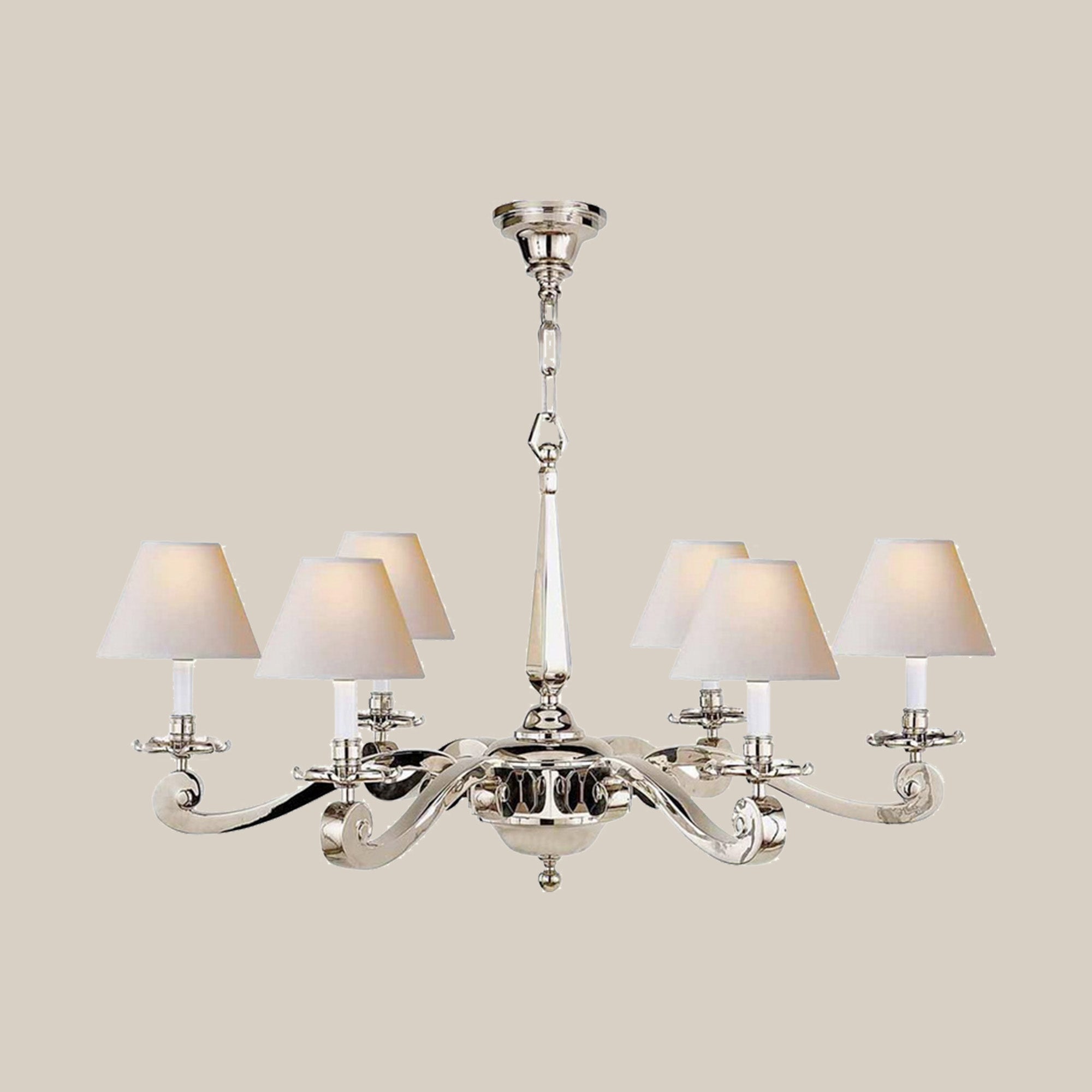 Modern Six-Light Chandelier