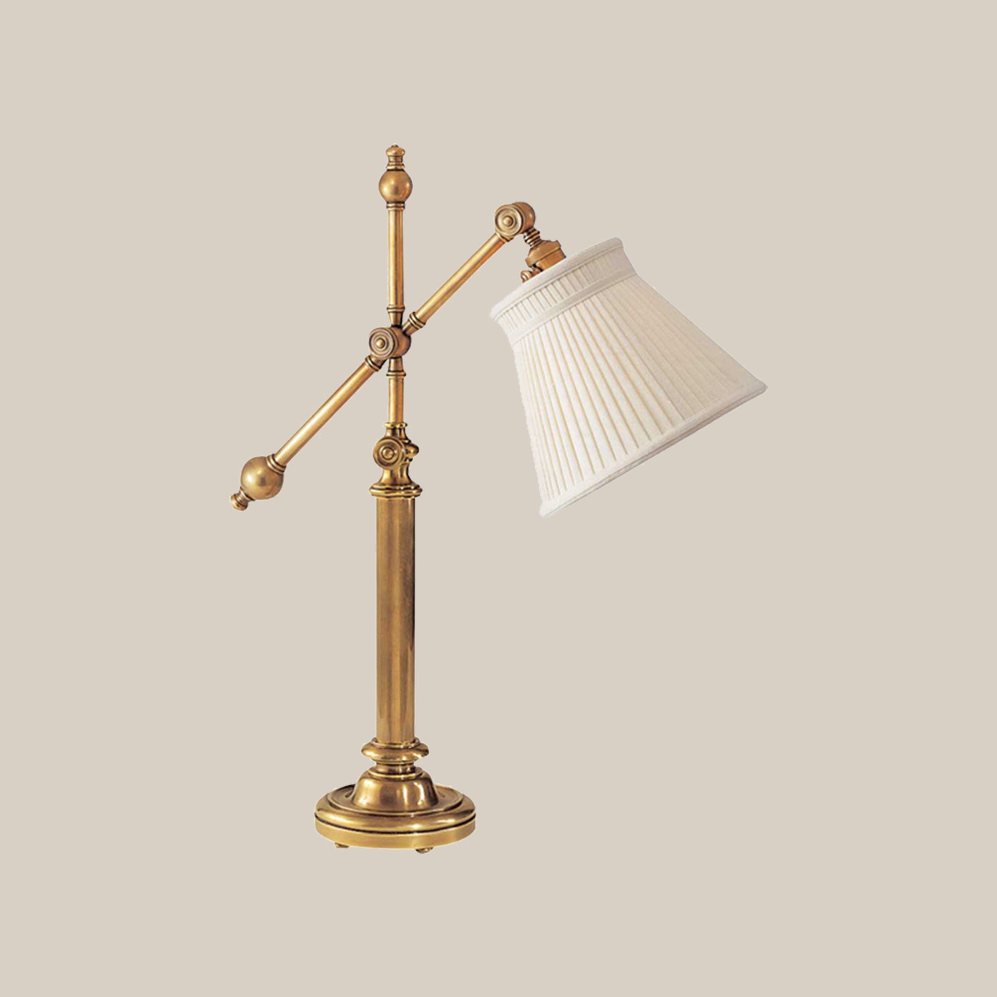 Adjustable Brass Table Lamp