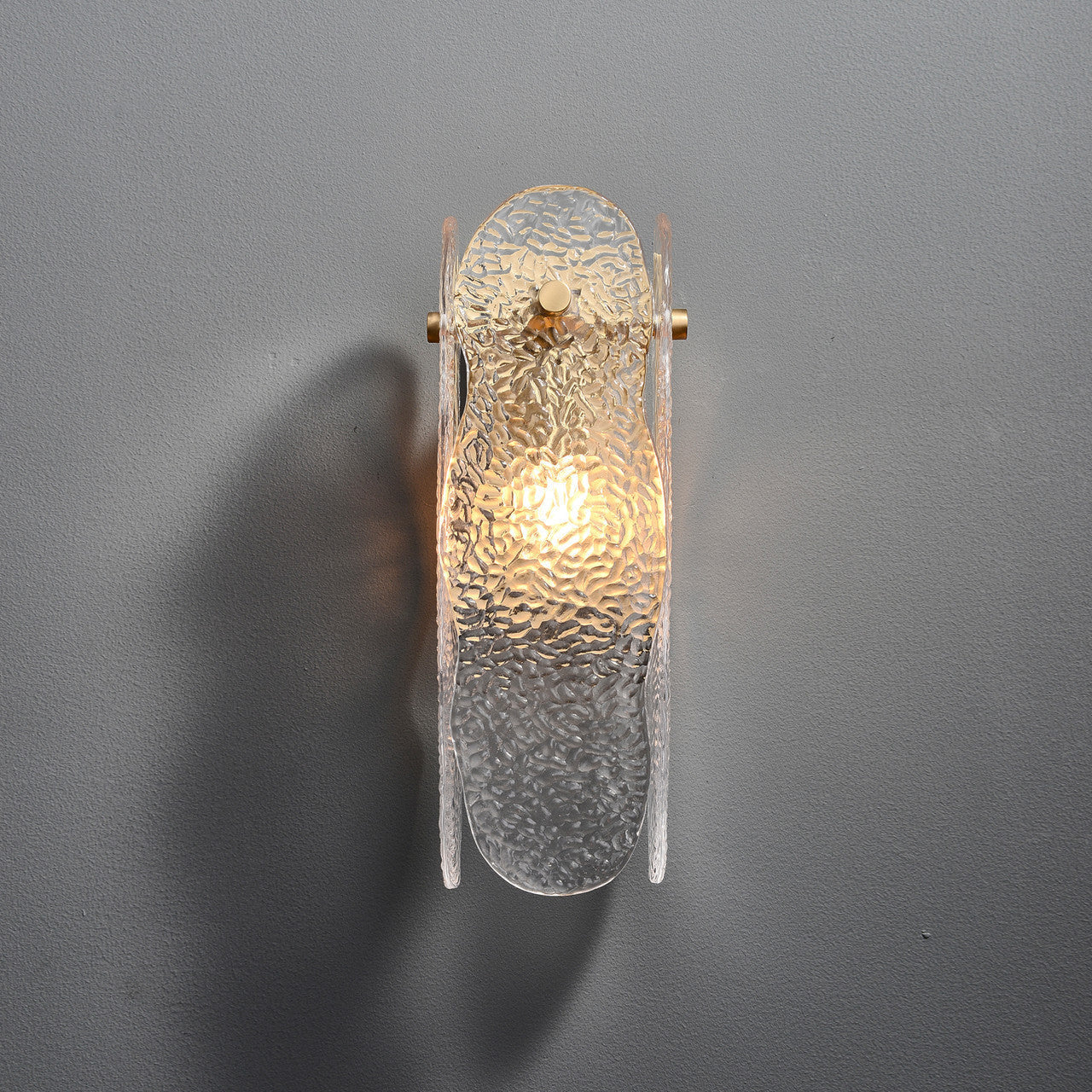 Ice Sculpture Glass Wall Sconce-wall sconce for bedroom,wall sconce for dining roo-Briglighting