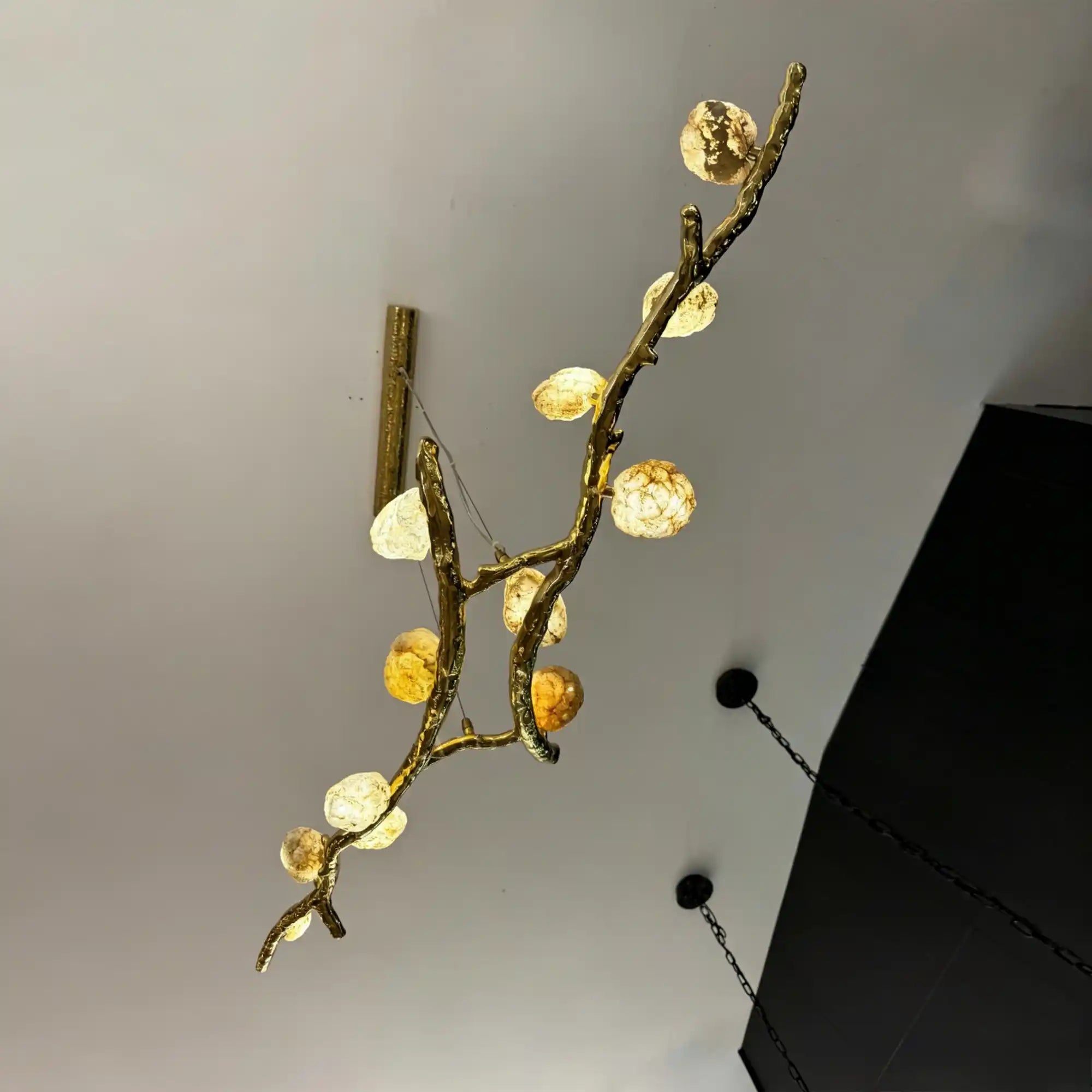 Luxury Statement Nature-inspired Twig Natural Crystal Chandelier-Briglighting