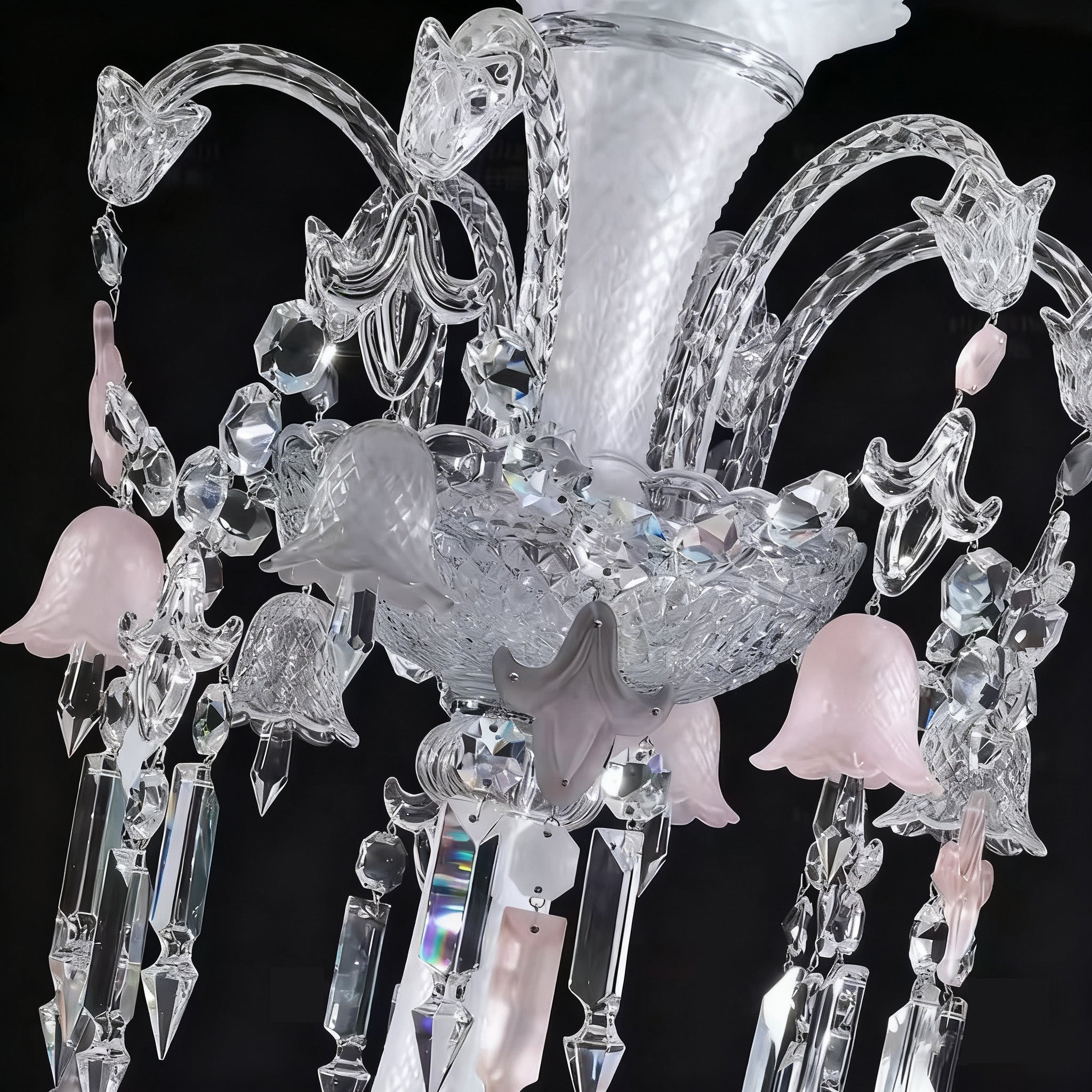 48 Lights Baccarat Inspired Crystal Chandelier 60X72 Inch Big Chandelier for Living Room-Briglighting