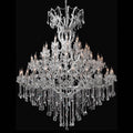 60 Lights Big Chrome Maria Theresa Chandelier 67X79 Inch Large Crystal Chandelier for High Ceiling Foyer-Briglighting