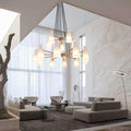 2 - Tier White Porcelain Round Chandelier - Briglighting