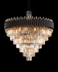 40 Inch Luxury Modern Round Crystal Chandelier Lighting for Living Room-Briglighting
