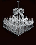 71X59 Inch Extra Wide Chandelier 49 Lights Big Chrome Maria Theresa Crystal Chandelier For Dining Room-Briglighting