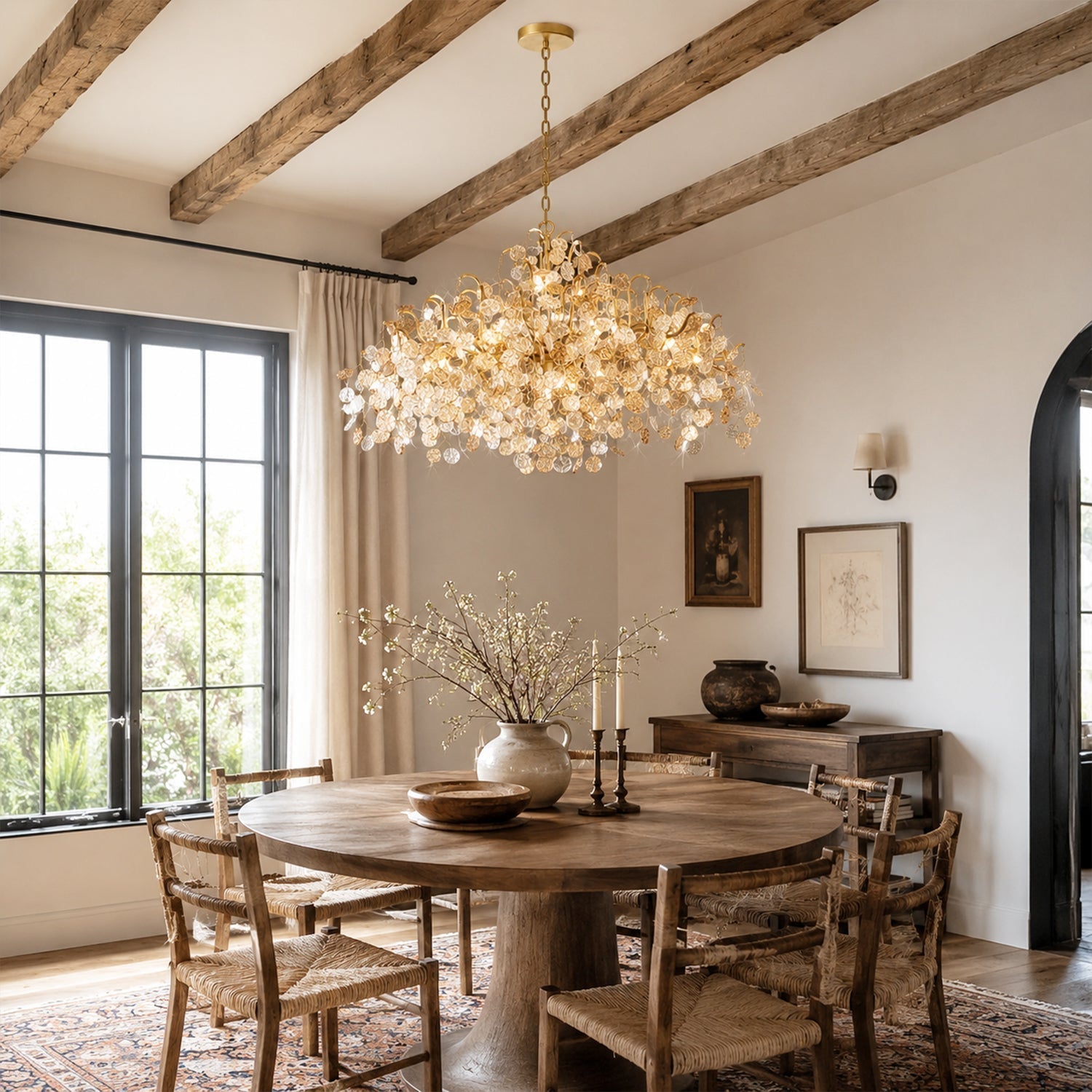 Campo Round Chandelier 8 Light 26"W-Briglighting