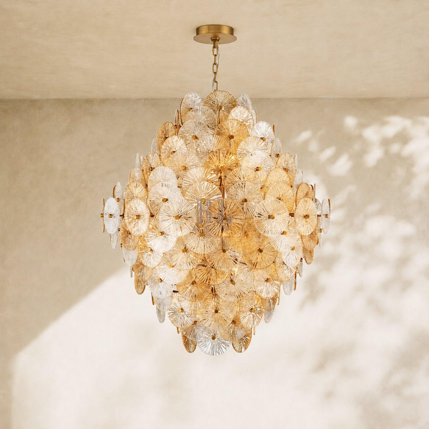 Suna Round Chandelier 27 Light 40"W-Briglighting