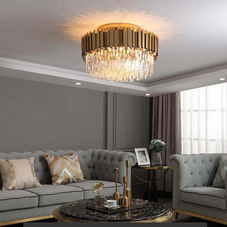 Enoch Flush Mount Chandelier-Chandelier-Briglighting