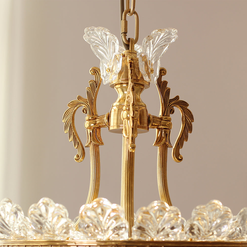 16-28 Inch Multiple Size Baccarat Inspired Copper and Crystal Chandelier Lighting-Briglighting