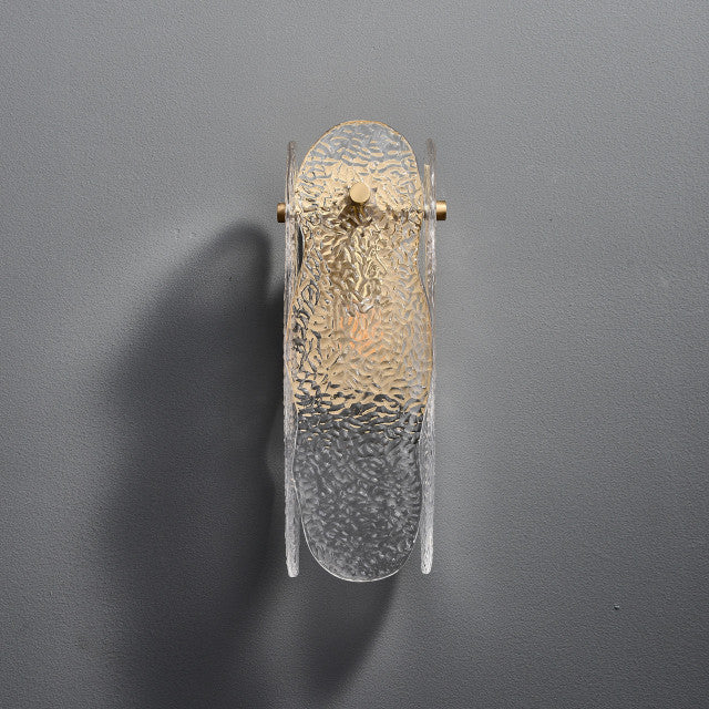 Ice Sculpture Glass Wall Sconce-wall sconce for bedroom,wall sconce for dining roo-Briglighting