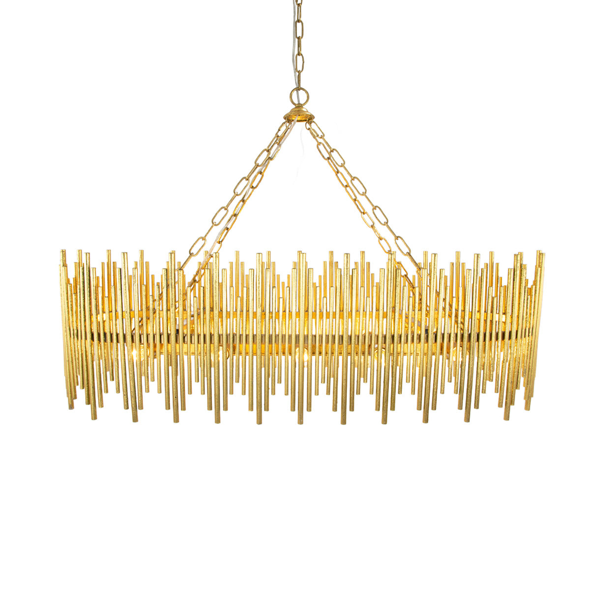 Althely 10 Lights Rectangle Pendant Chandelier-Briglighting