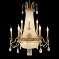 28X35 Inch 12 Lights French Empire Brass and Crystal Chandelier-Briglighting