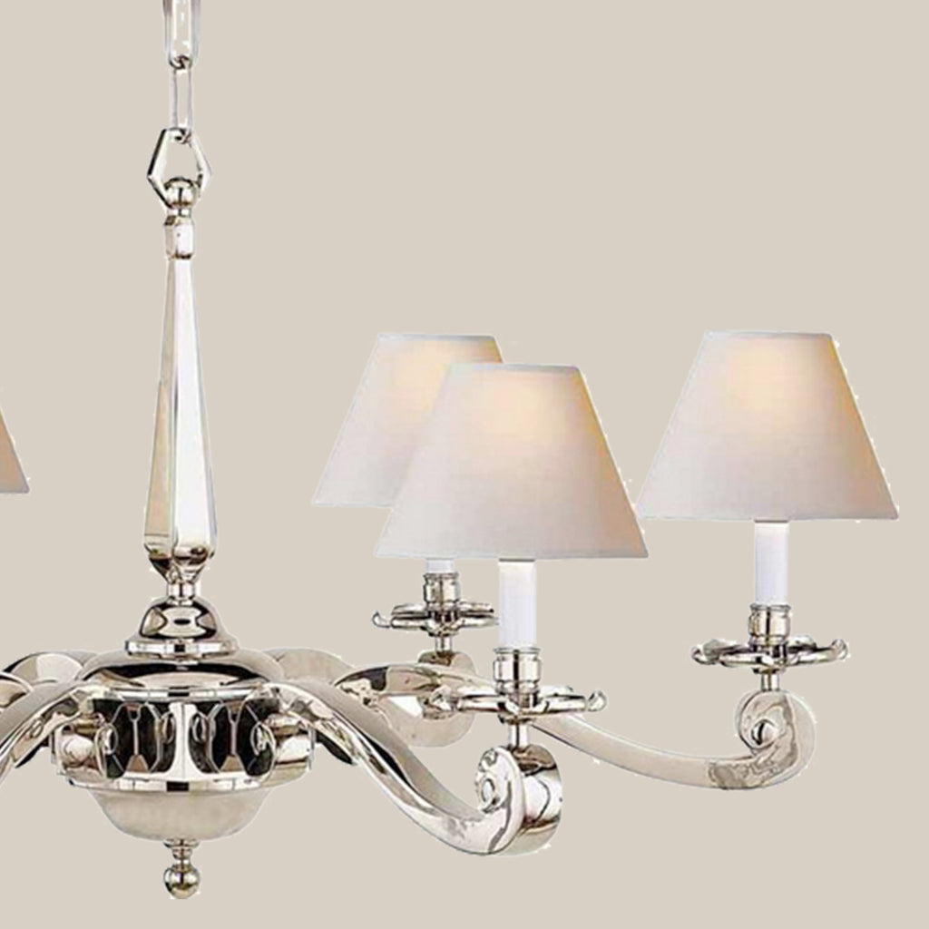 Modern Six-Light Chandelier