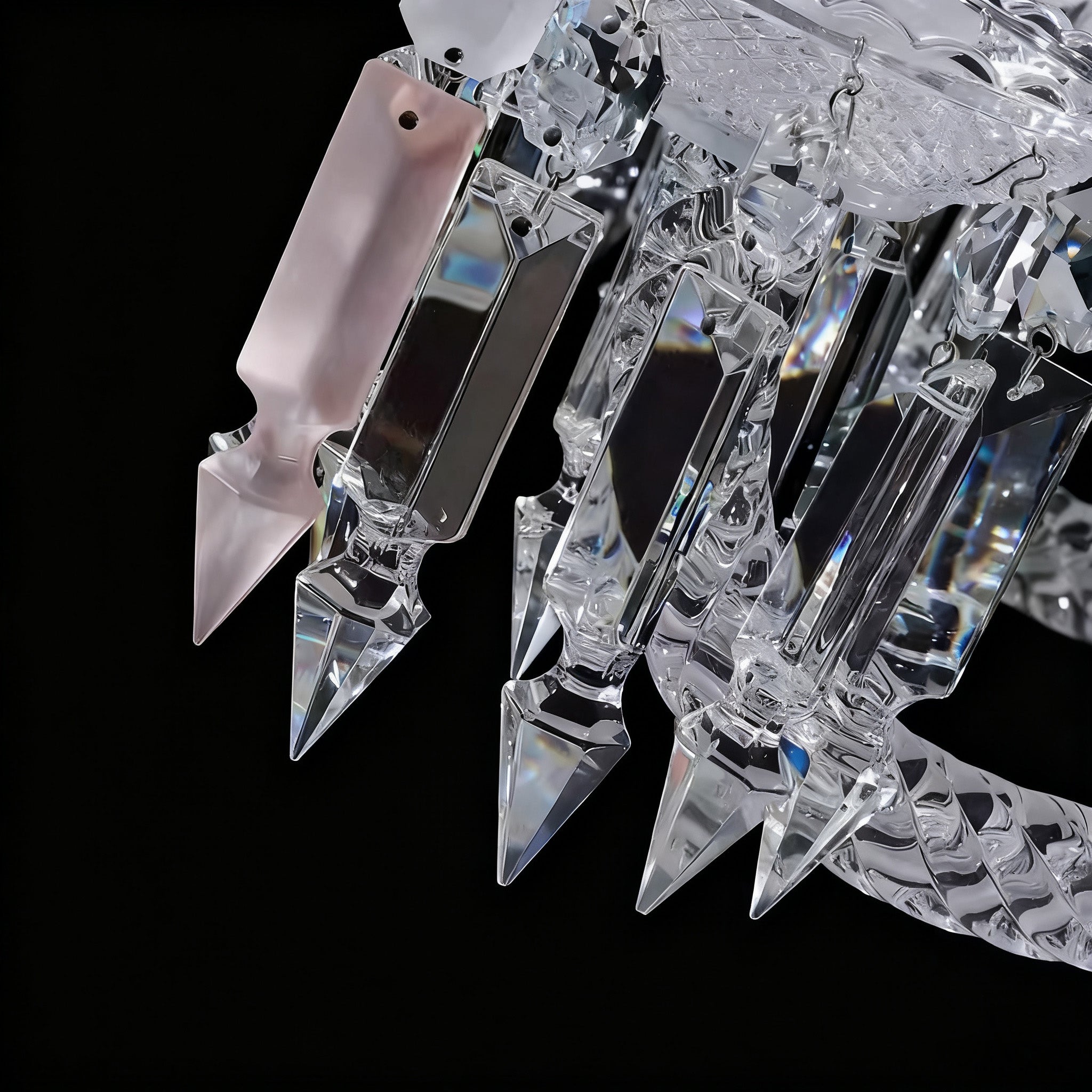 48 Lights Baccarat Inspired Crystal Chandelier 60X72 Inch Big Chandelier for Living Room-Briglighting
