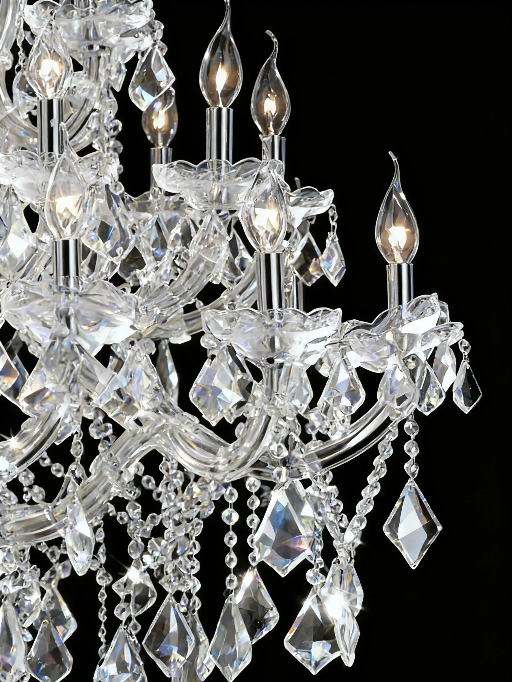 37'' Big Chandelier 28 Lights Maria Theresa Crystal Chandelier for Living Room MT01L28C-吊灯-Briglighting