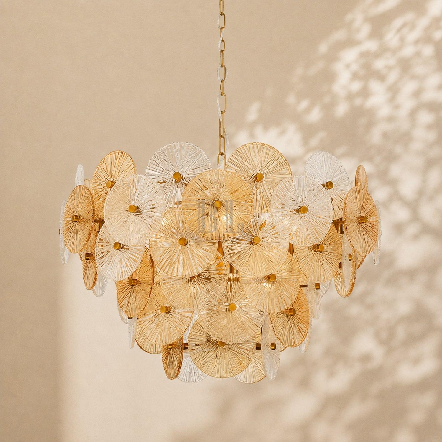 Suna Round Chandelier 12 Light 30"W-Briglighting