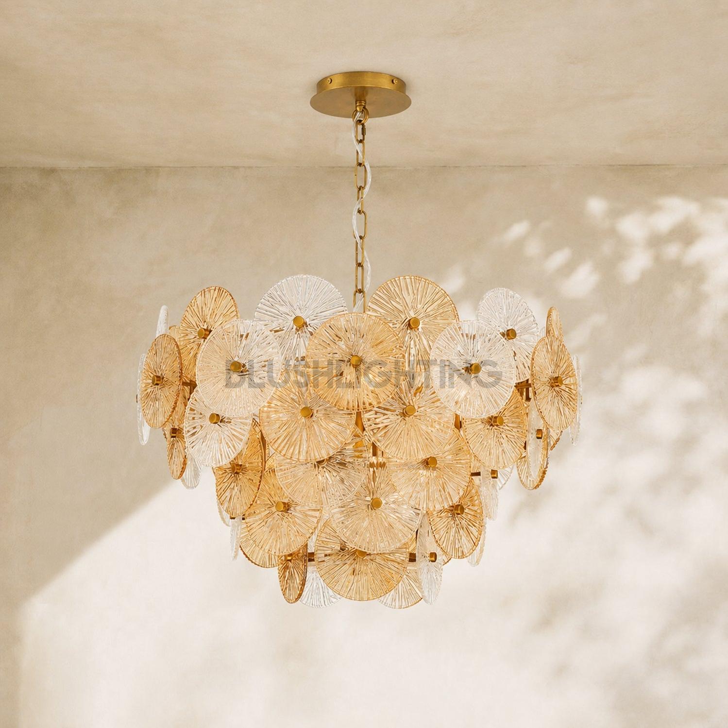 Suna Round Chandelier 12 Light 30"W-Briglighting
