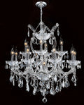 26'' Wide Chrome Chandelier Lights 13 Lights Maria Theresa Crystal Chandelier for Bedroom MT01L13C-吊灯-Briglighting