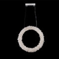 Modern Geode Quartz Crystal Chandelier Vertical Hanging Ring Pendant Light-Briglighting