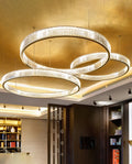 Modern Crysal Ring Pendant Chandelier Large Crytal Chandelier for Living Room-Briglighting