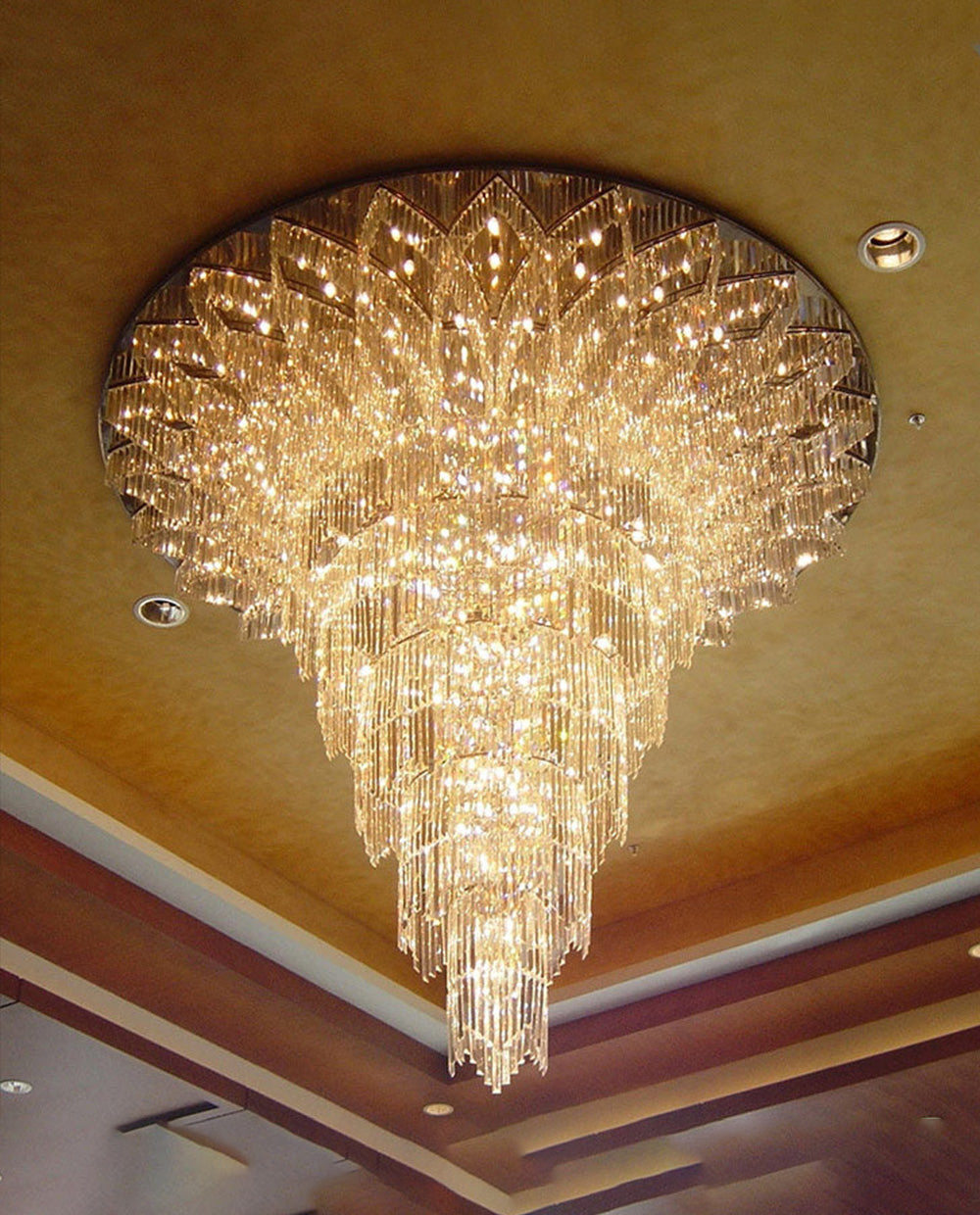 72'' Modern Foyer Crystal Chandelier Large Chandeliers for Banquet Hall-Briglighting