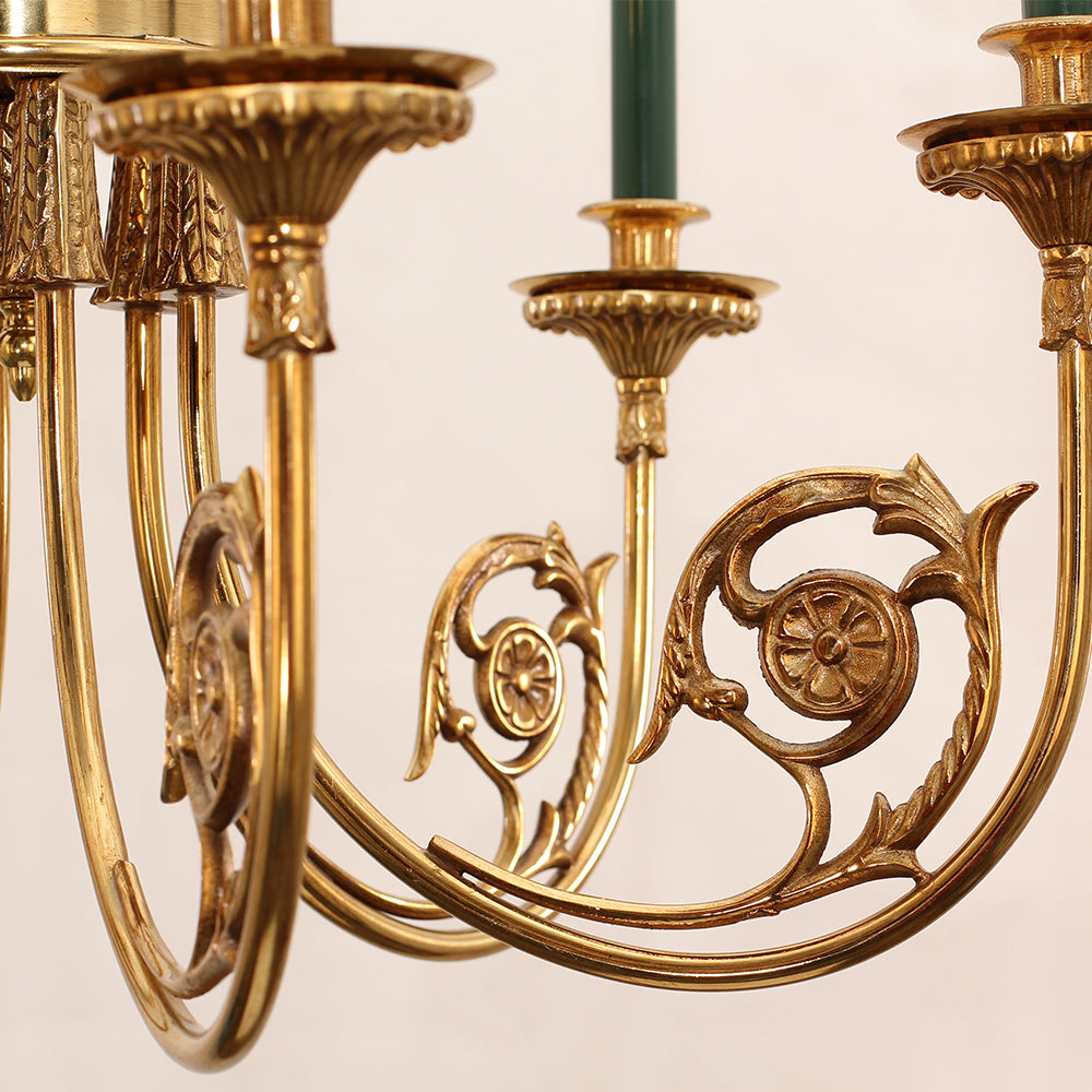 26-34 Inch Multiple Size Small Baroque Style Royal French Copper Chandelier Lighting-Briglighting