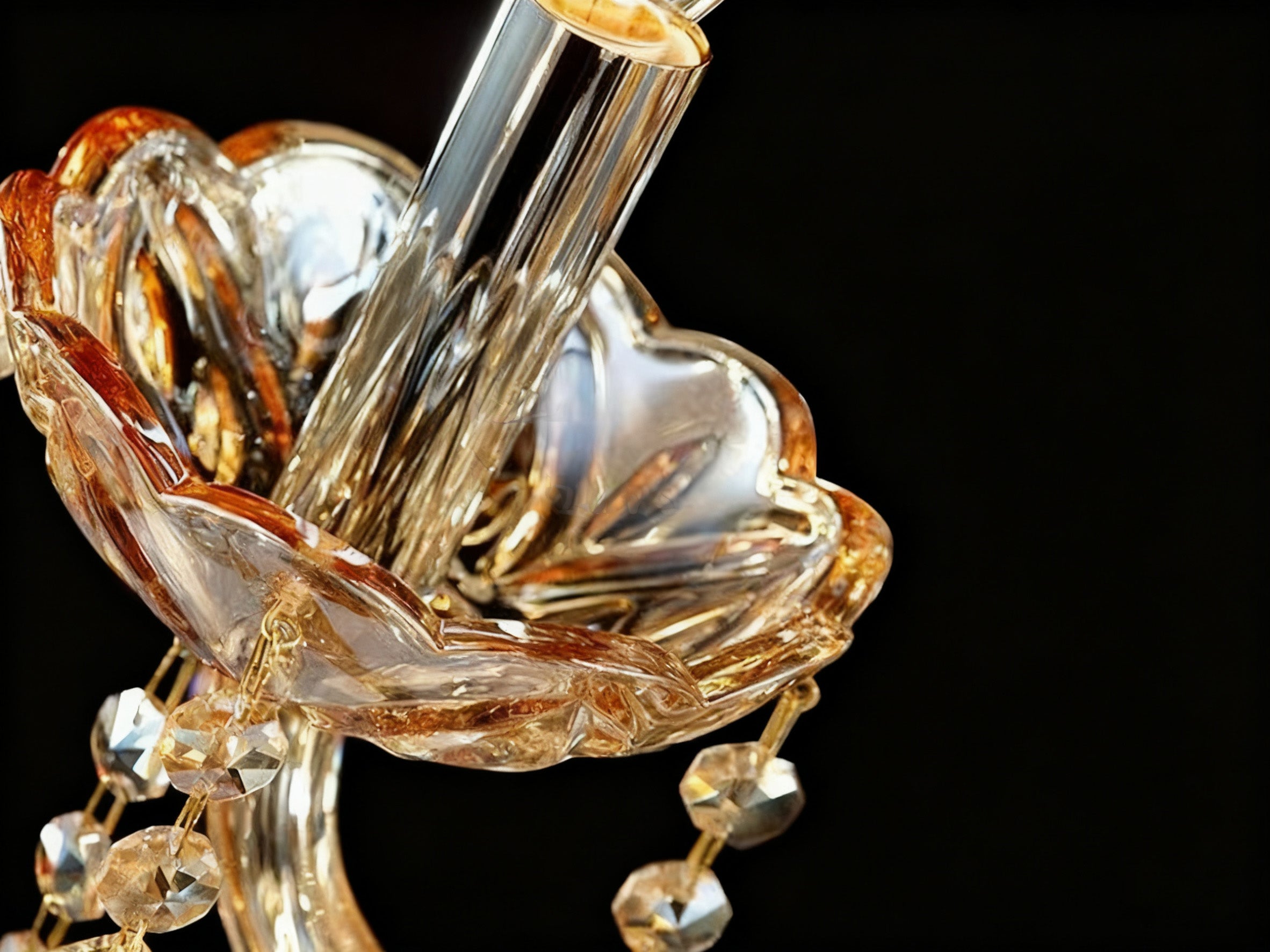 50 Lights Tiered Chandelier 63X61 Inch Large Gold Crystal Chandelier Lighting-Briglighting