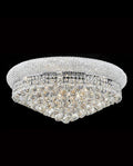 24'' Round Crystal Ceiling Light Empire Flush Mounted Crystal Chandelier-吸顶灯-Briglighting