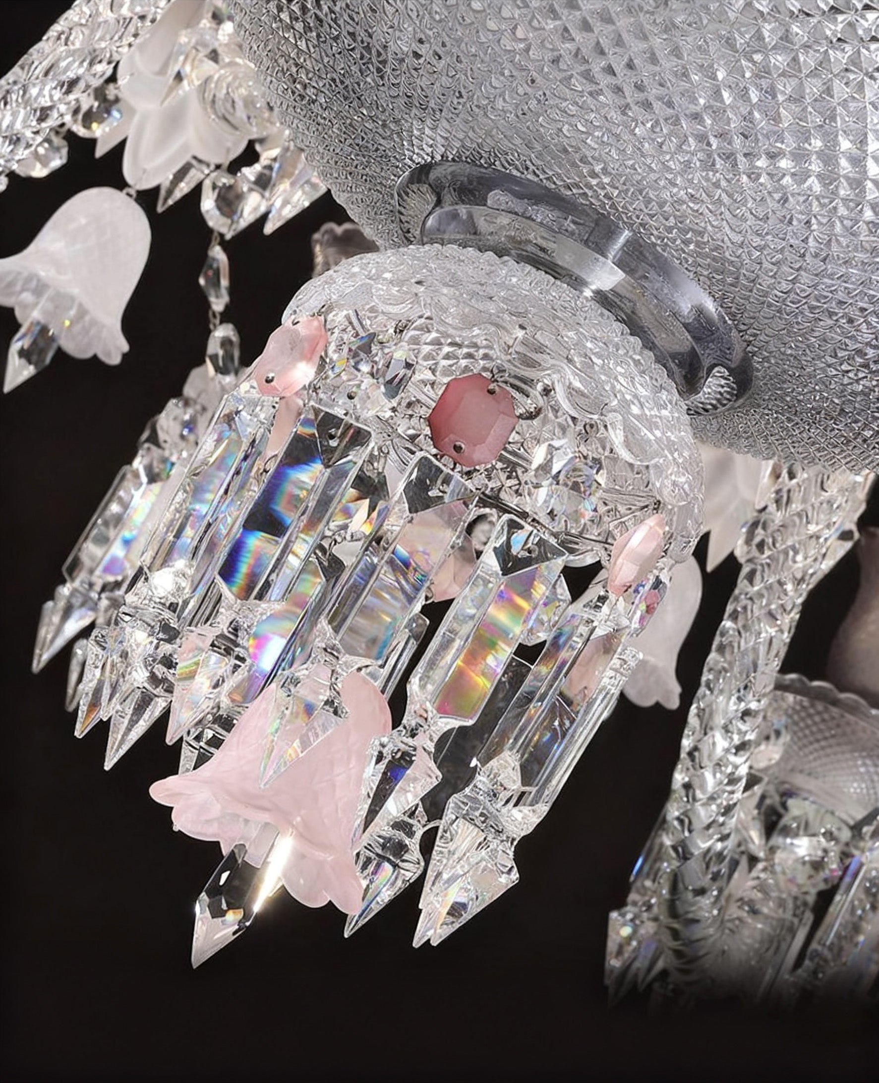 48 Lights Baccarat Inspired Crystal Chandelier 60X72 Inch Big Chandelier for Living Room-Briglighting