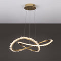 31.5 Inch Wide Modern Geode Quartz Crystal Chandelier Creative Adjustable Hanging Light-Briglighting