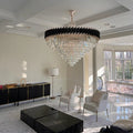 60 Inch Luxury Modern Round Crystal Chandelier Lighting for Living Room-Briglighting