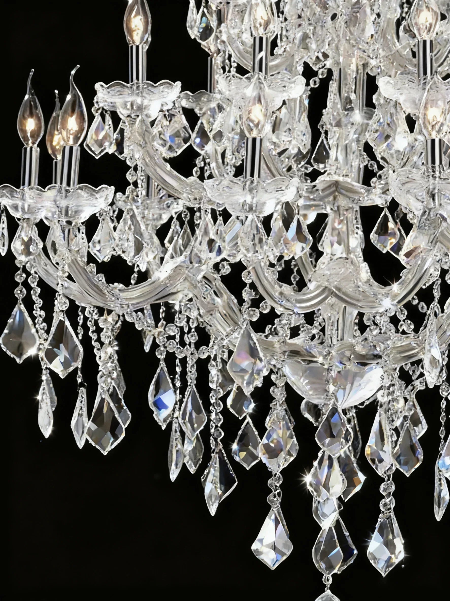 37'' Big Chandelier 28 Lights Maria Theresa Crystal Chandelier for Living Room MT01L28C-吊灯-Briglighting
