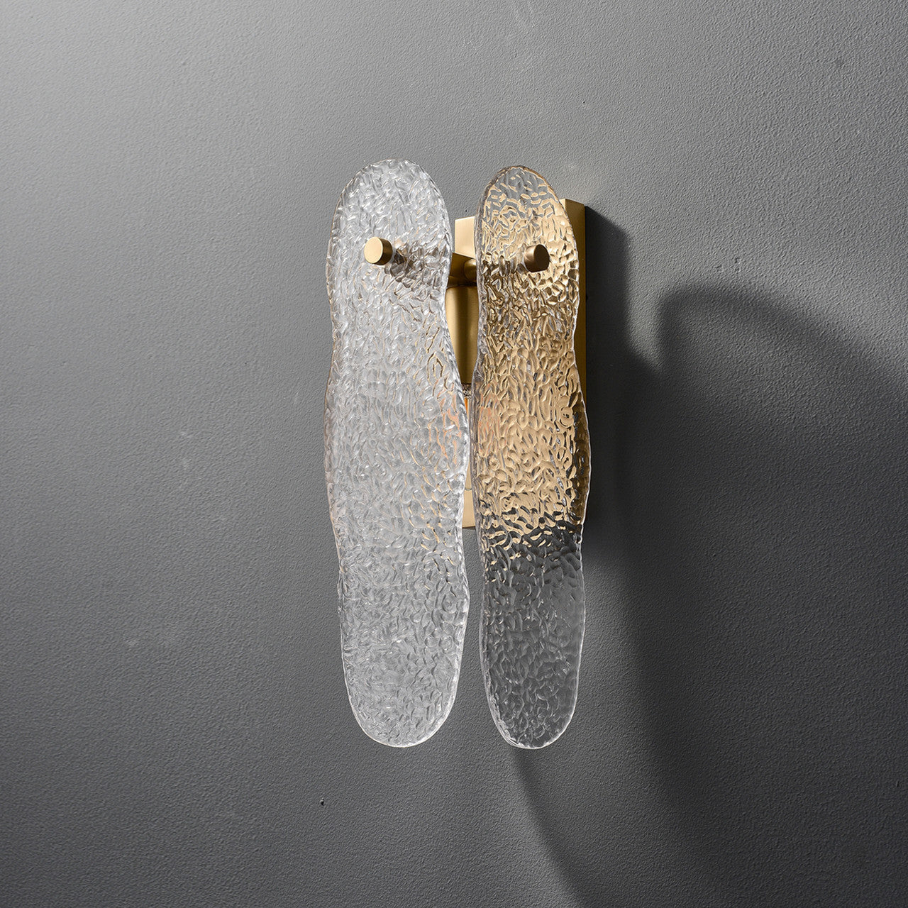 Ice Sculpture Glass Wall Sconce-wall sconce for bedroom,wall sconce for dining roo-Briglighting