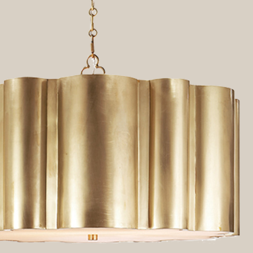 Modern Metal Drum Pendant Light