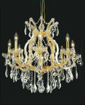 26'' Wide Gold Chandelier Light 9 Lights Maria Theresa Crystal Chandelier MT01L9G-吊灯-Briglighting