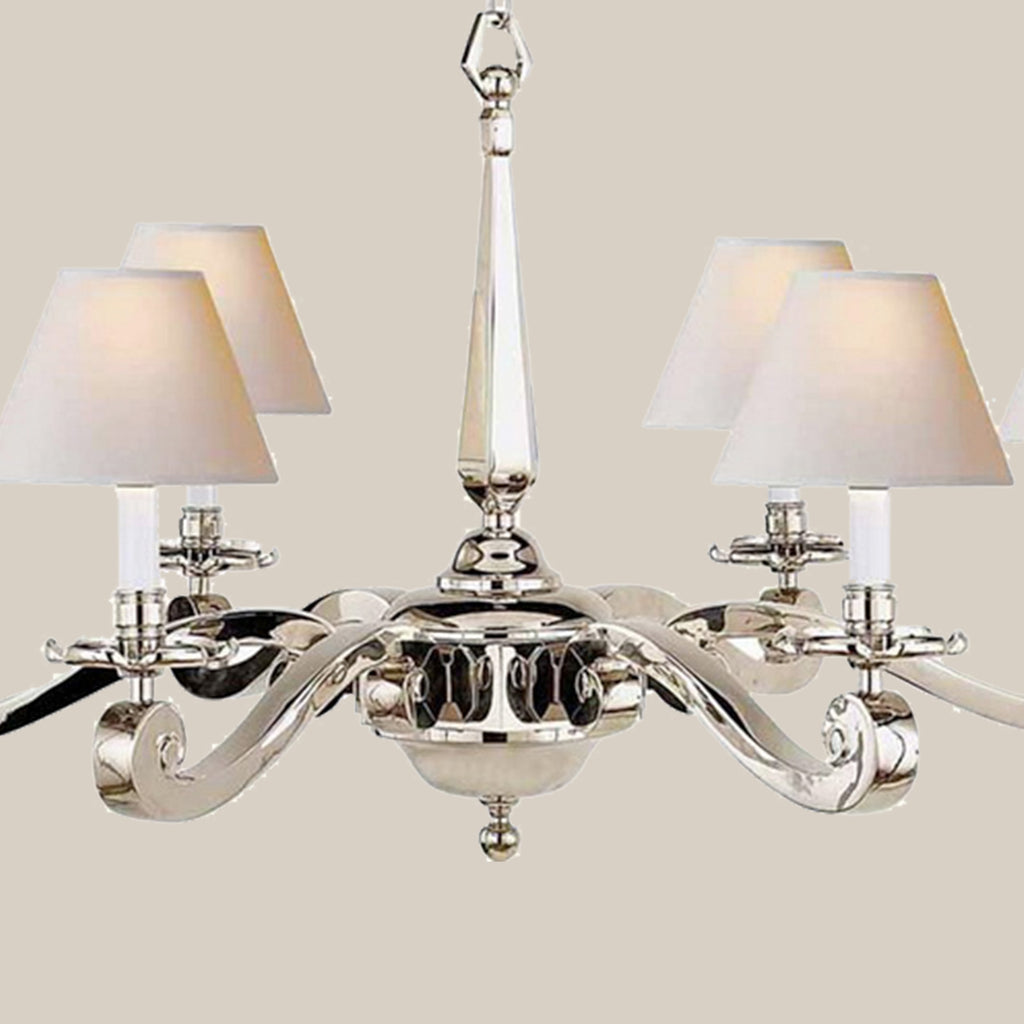 Modern Six-Light Chandelier