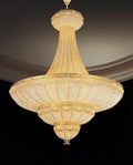 51X65 Inch Large Gold Empire Style Crystal Chandelier for High Ceilings-Briglighting
