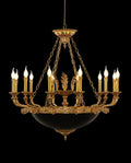 39X37 Inch 12 Lights Rococo French Empire Copper Chandelier-Briglighting