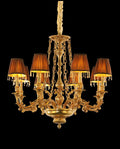 35X30 Inch 8 Lights Baroque Style Antique Copper Chandelier-Briglighting
