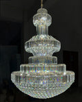 79X118 Inch Big Crystal Chandelier in Chrome Extra Large Foyer Chandelier Lighting-Briglighting