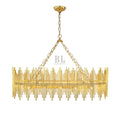 Althely 10 Lights Rectangle Pendant Chandelier-Briglighting