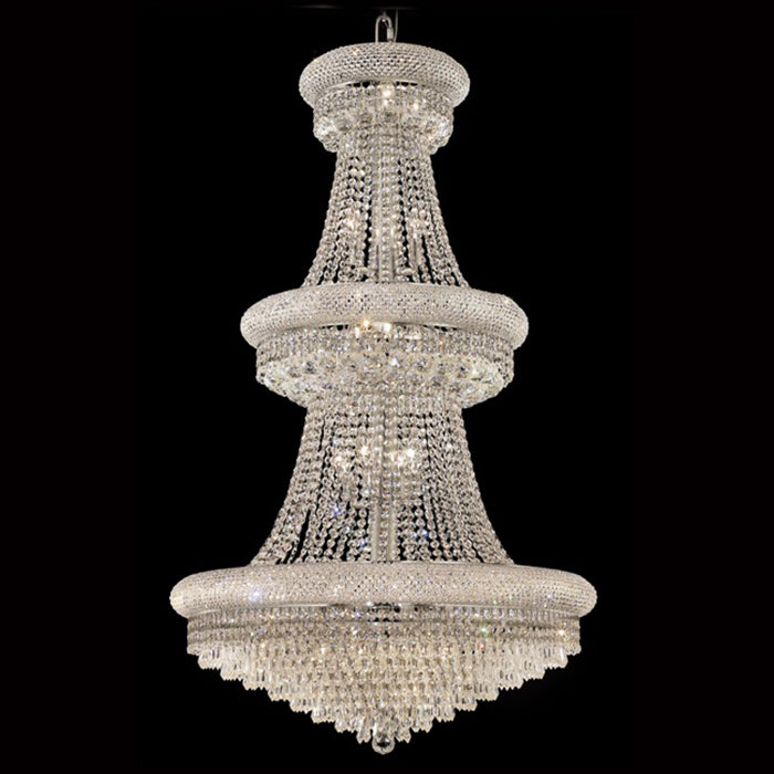 30X50 Inch 30 Lights Elegant Empire K9 Crystal Chandelier-Briglighting