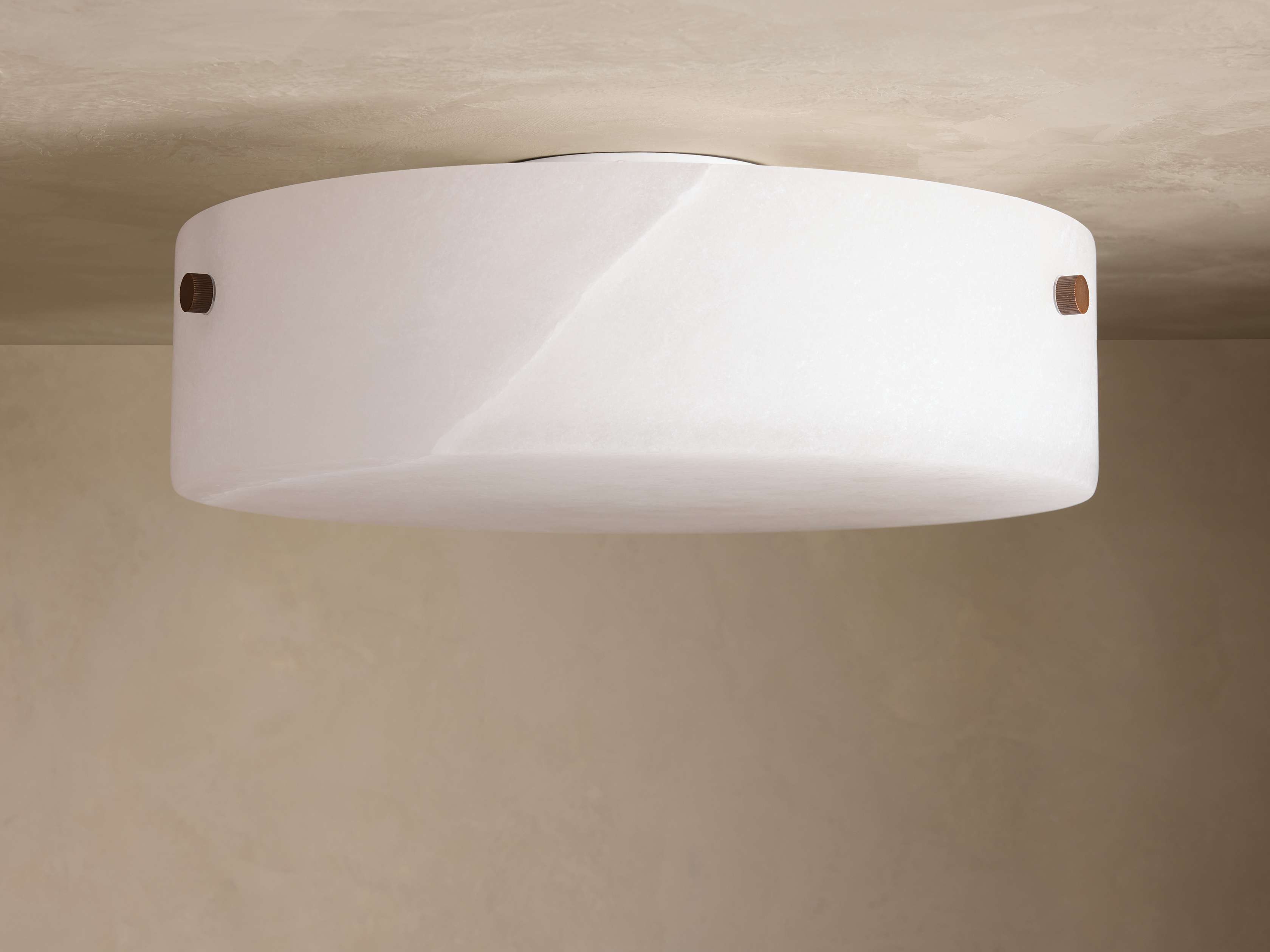 Chayla Alabaster Stone Flushmount 16" W-Briglighting