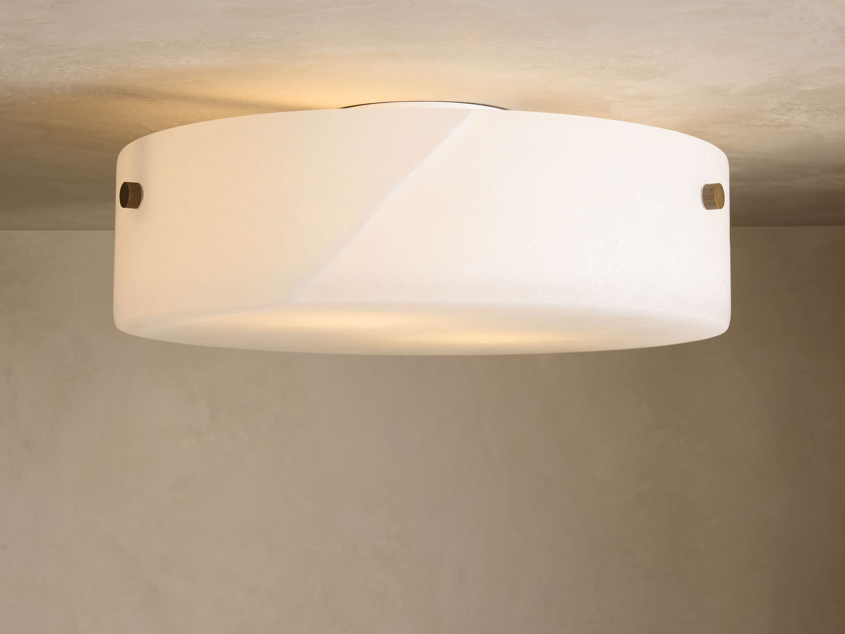 Chayla Alabaster Stone Flushmount 16" W-Briglighting