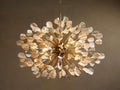 Lunaria Ceramic Leaves Chandelier 42''D-Chandelier-Briglighting