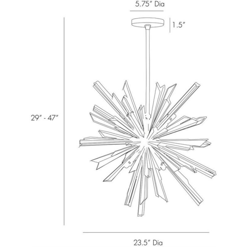 Axel Crystal Sputnik Chandelier-chandelier for bedroom,chandelier for dining room,chandelier for stairways,chandelier for foyer,chandelier for bathrooms,chandelier for living room-Briglighting