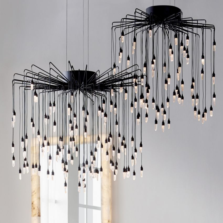 Ambert Crystal Raindrops Chandelier-Chandelier-Briglighting